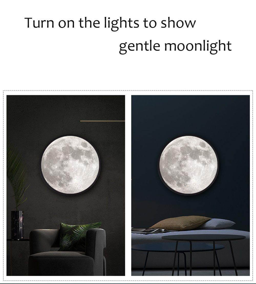 Smart Modern Moon Mirror Wall Lamp | Madigas