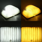 LED Folding 360 Wood Book Night Lamp Desk Lamp USB Rechargeable