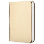 LED Folding 360 Wood Book Night Lamp Desk Lamp USB Rechargeable