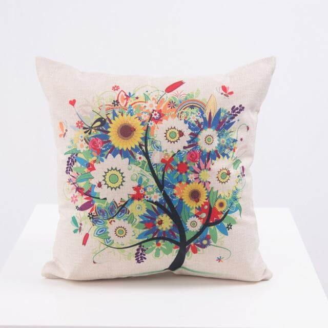 Decorative Tree Printed Home Cute Pillow Cases | Madigas