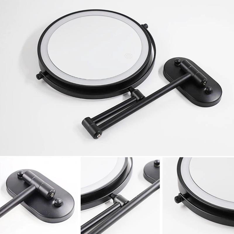 LED Wall-Mounted Bathroom Mirror with Magnification Madigas