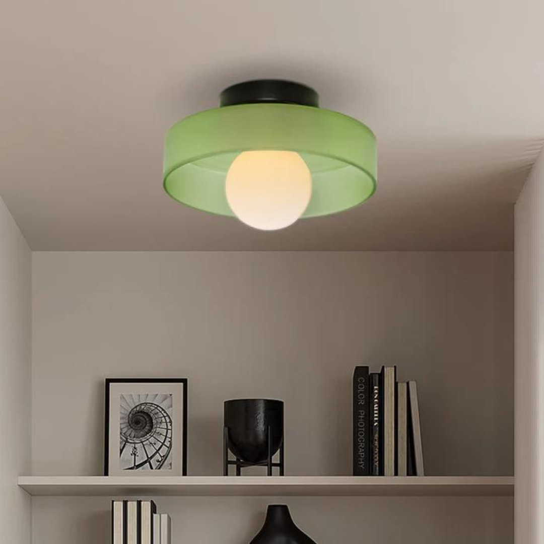 Round ceiling light with stylish functionality - LumiSphere