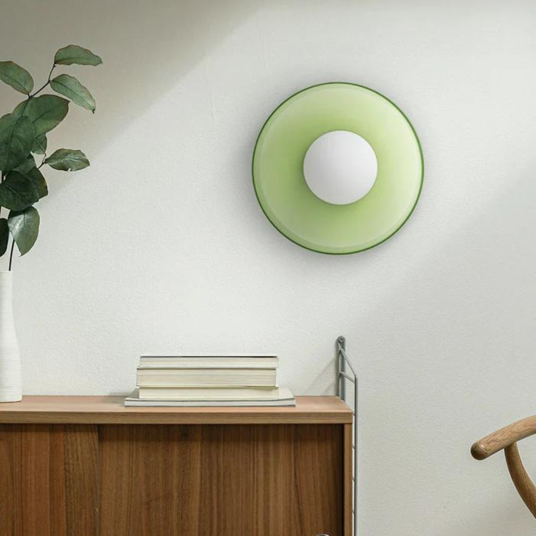 Round ceiling light with stylish functionality - LumiSphere