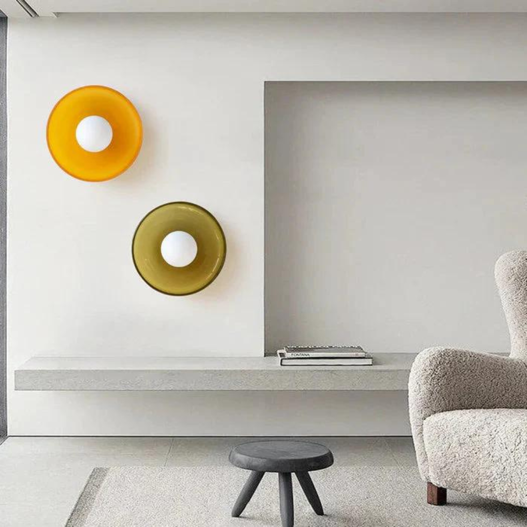 Round ceiling light with stylish functionality - LumiSphere
