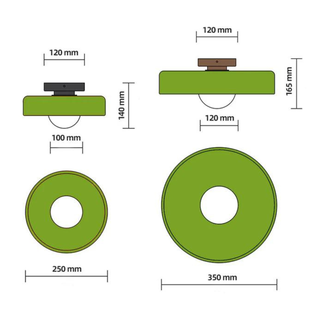 Round ceiling light with stylish functionality - LumiSphere
