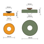 Round ceiling light with stylish functionality - LumiSphere