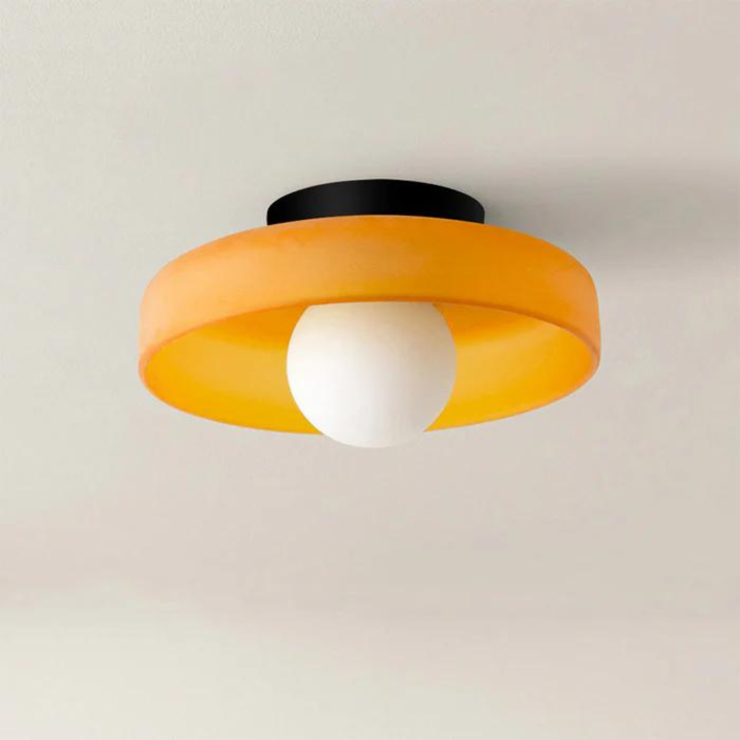 Round ceiling light with stylish functionality - LumiSphere