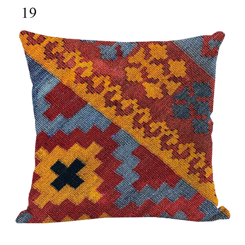 Ethnic Boho Mandala Print Throw Pillow Case Sofa Cushion Cover Home Decor Madigas