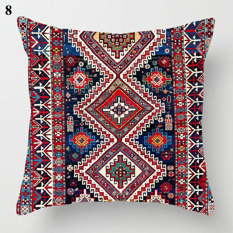 Ethnic Boho Mandala Print Throw Pillow Case Sofa Cushion Cover Home Decor Madigas