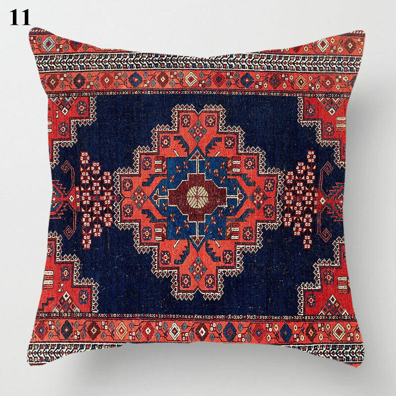 Ethnic Boho Mandala Print Throw Pillow Case Sofa Cushion Cover Home Decor Madigas