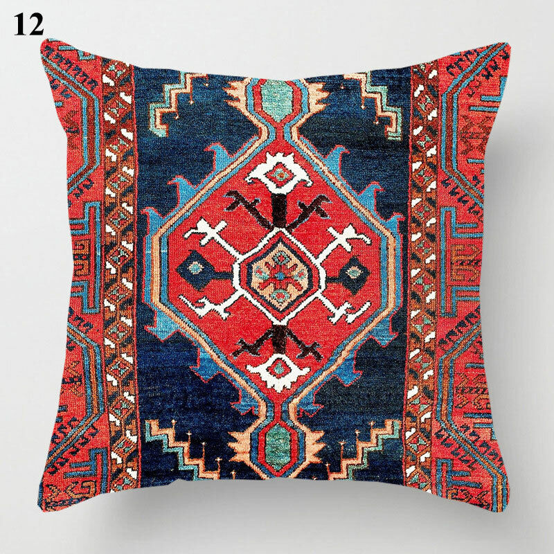 Ethnic Boho Mandala Print Throw Pillow Case Sofa Cushion Cover Home Decor Madigas