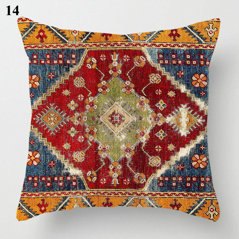 Ethnic Boho Mandala Print Throw Pillow Case Sofa Cushion Cover Home Decor Madigas