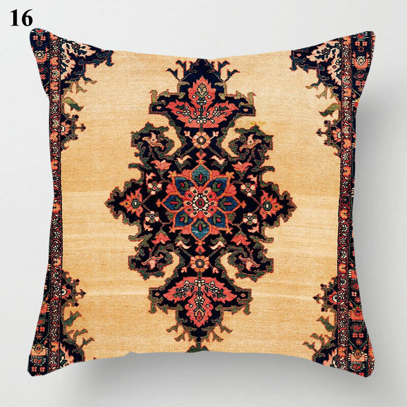 Ethnic Boho Mandala Print Throw Pillow Case Sofa Cushion Cover Home Decor Madigas