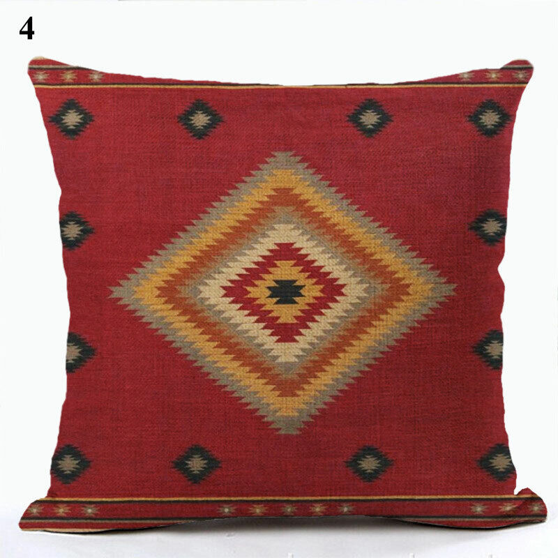 Ethnic Boho Mandala Print Throw Pillow Case Sofa Cushion Cover Home Decor Madigas