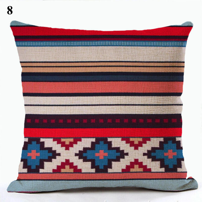 Ethnic Boho Mandala Print Throw Pillow Case Sofa Cushion Cover Home Decor Madigas