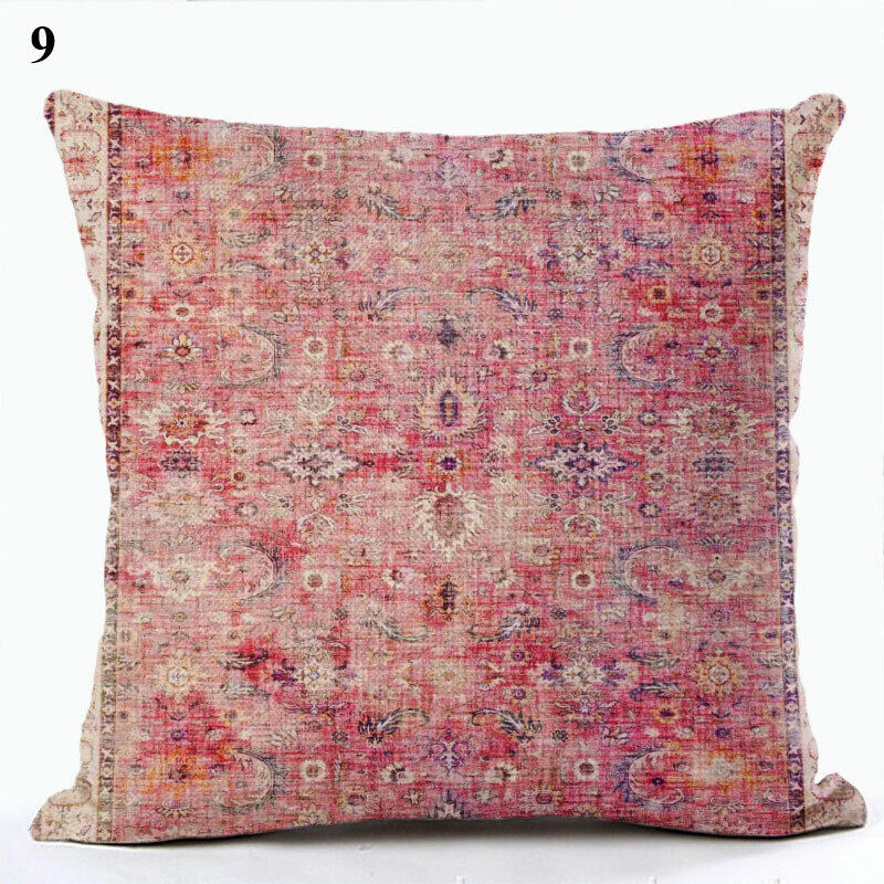 Ethnic Boho Mandala Print Throw Pillow Case Sofa Cushion Cover Home Decor Madigas