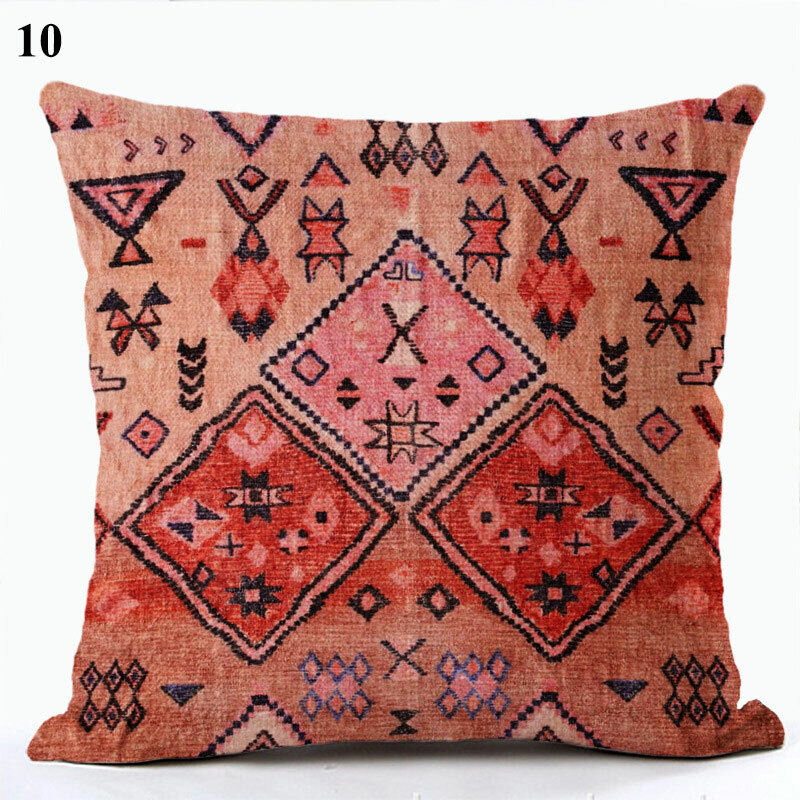 Ethnic Boho Mandala Print Throw Pillow Case Sofa Cushion Cover Home Decor Madigas