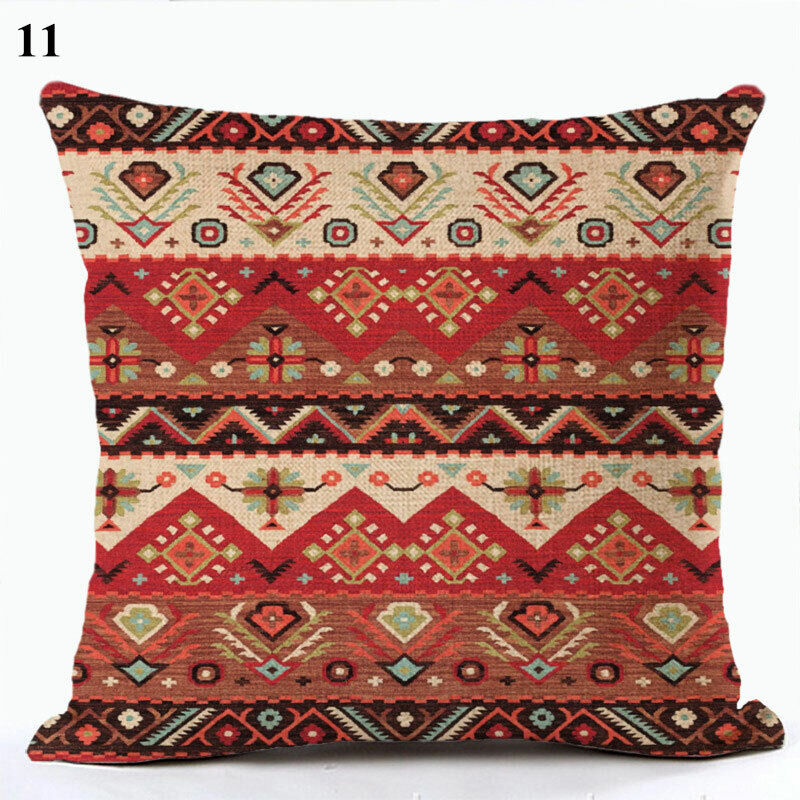 Ethnic Boho Mandala Print Throw Pillow Case Sofa Cushion Cover Home Decor Madigas