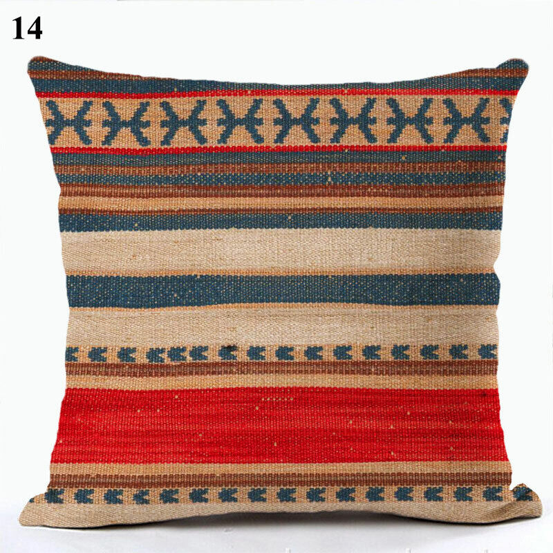 Ethnic Boho Mandala Print Throw Pillow Case Sofa Cushion Cover Home Decor Madigas