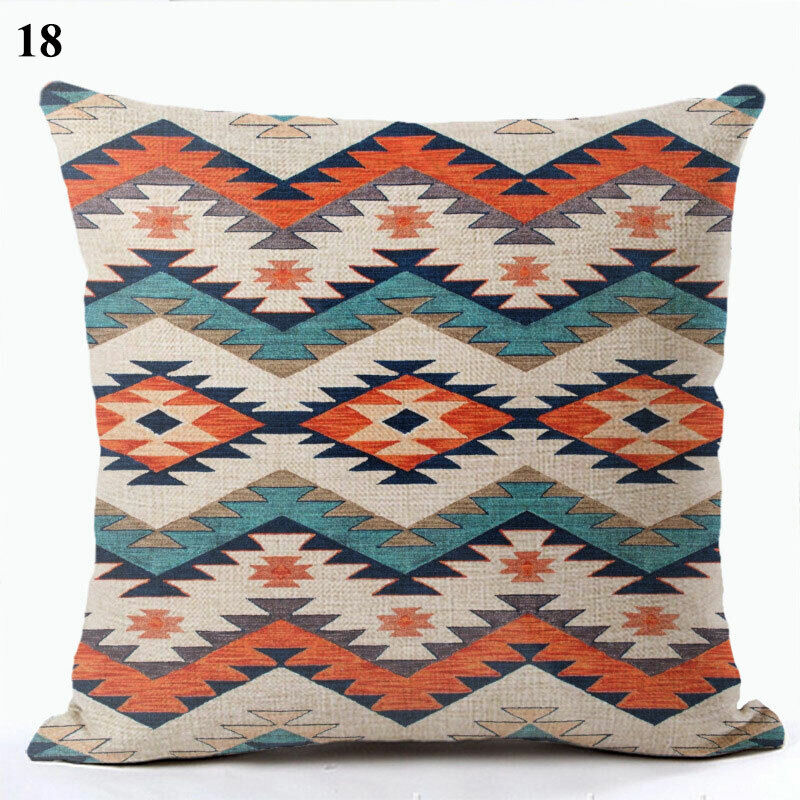 Ethnic Boho Mandala Print Throw Pillow Case Sofa Cushion Cover Home Decor Madigas