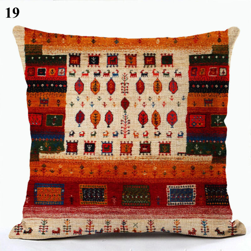 Ethnic Boho Mandala Print Throw Pillow Case Sofa Cushion Cover Home Decor Madigas