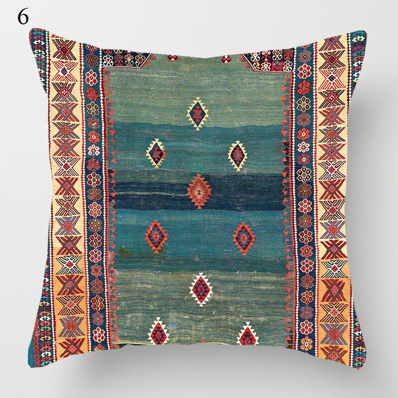 Ethnic Boho Mandala Print Throw Pillow Case Sofa Cushion Cover Home Decor Madigas