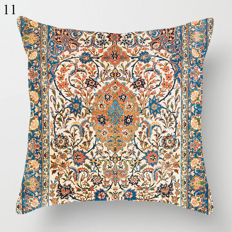 Ethnic Boho Mandala Print Throw Pillow Case Sofa Cushion Cover Home Decor Madigas