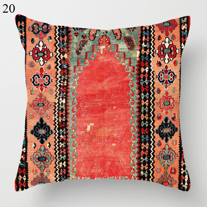 Ethnic Boho Mandala Print Throw Pillow Case Sofa Cushion Cover Home Decor Madigas