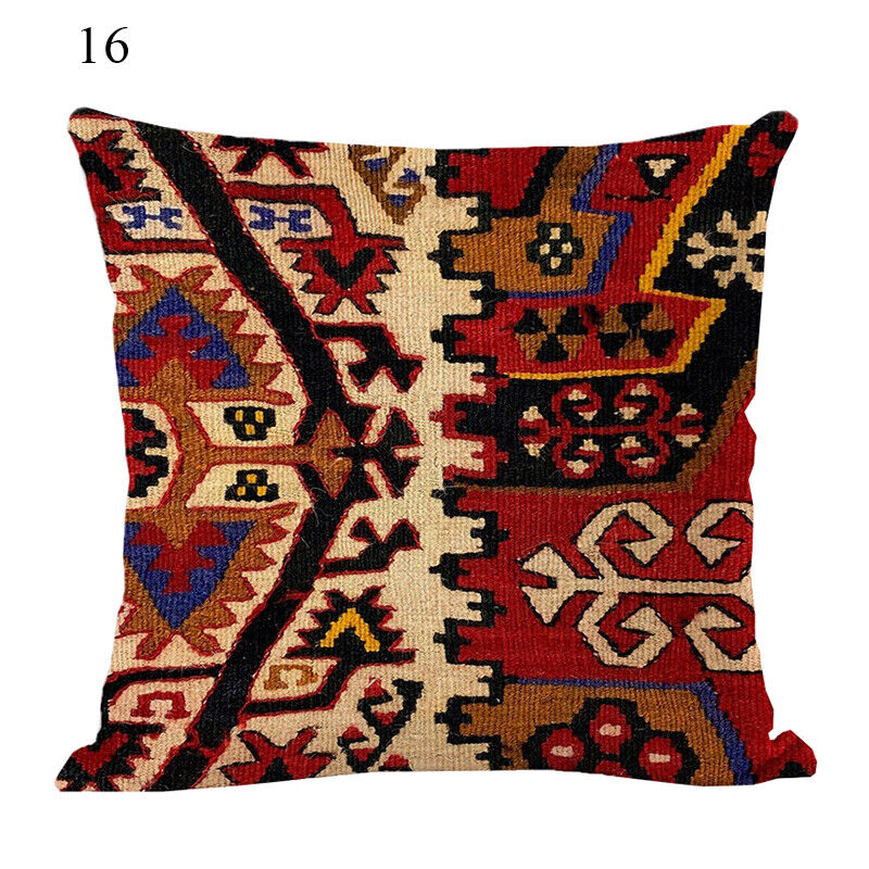 Ethnic Boho Mandala Print Throw Pillow Case Sofa Cushion Cover Home Decor Madigas