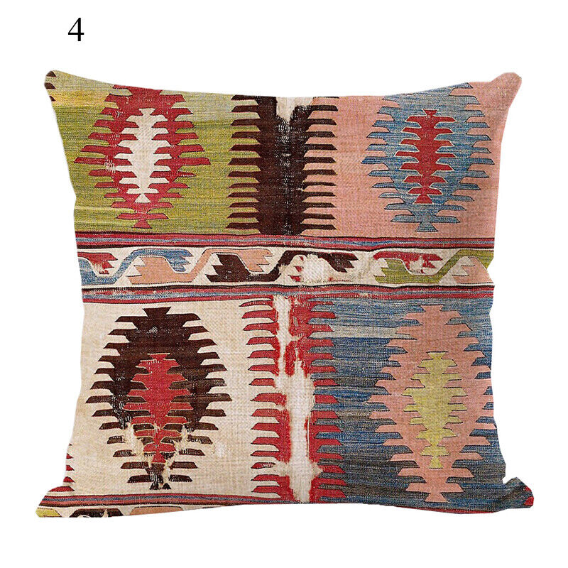 Ethnic Boho Mandala Print Throw Pillow Case Sofa Cushion Cover Home Decor Madigas