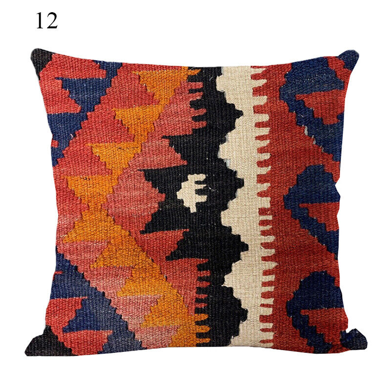 Ethnic Boho Mandala Print Throw Pillow Case Sofa Cushion Cover Home Decor Madigas