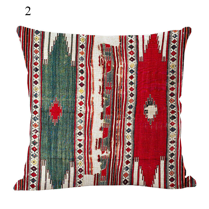 Ethnic Boho Mandala Print Throw Pillow Case Sofa Cushion Cover Home Decor Madigas