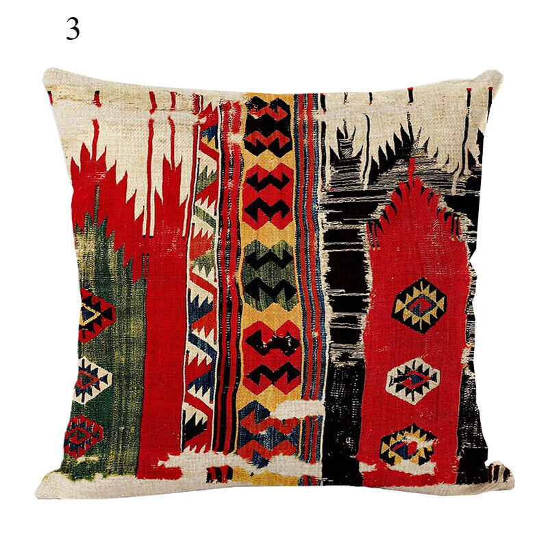 Ethnic Boho Mandala Print Throw Pillow Case Sofa Cushion Cover Home Decor Madigas