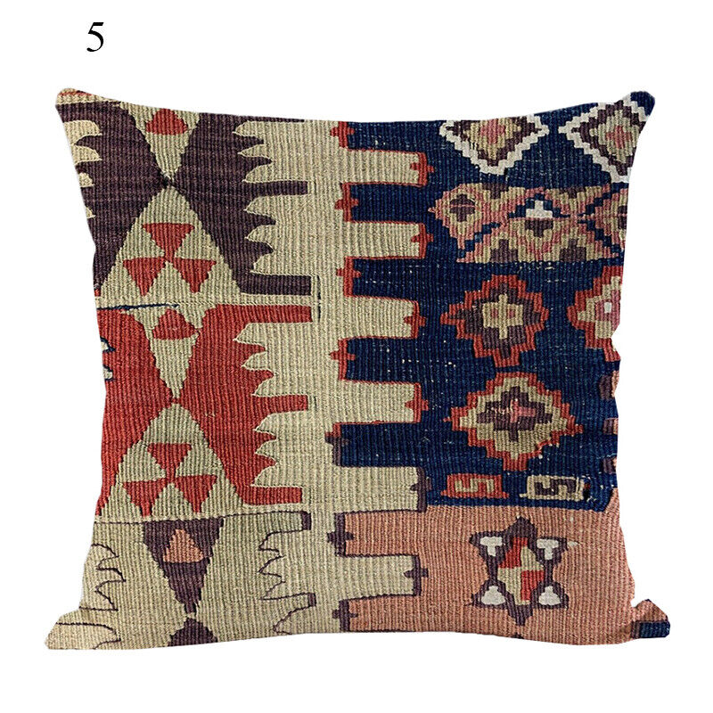 Ethnic Boho Mandala Print Throw Pillow Case Sofa Cushion Cover Home Decor Madigas