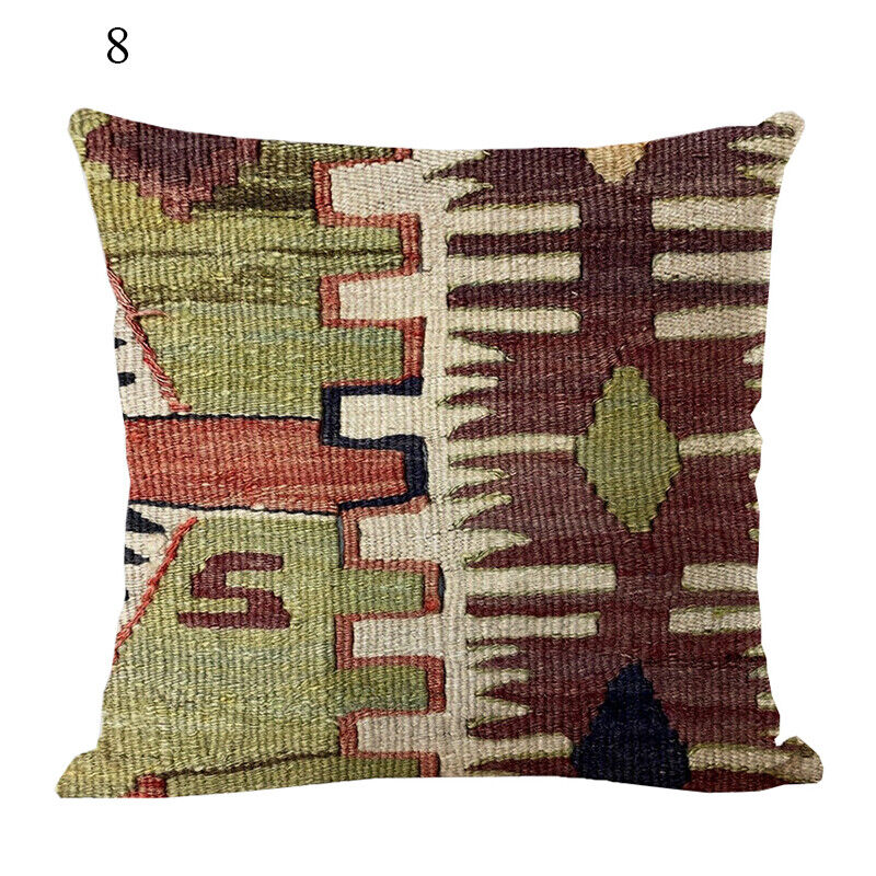 Ethnic Boho Mandala Print Throw Pillow Case Sofa Cushion Cover Home Decor Madigas