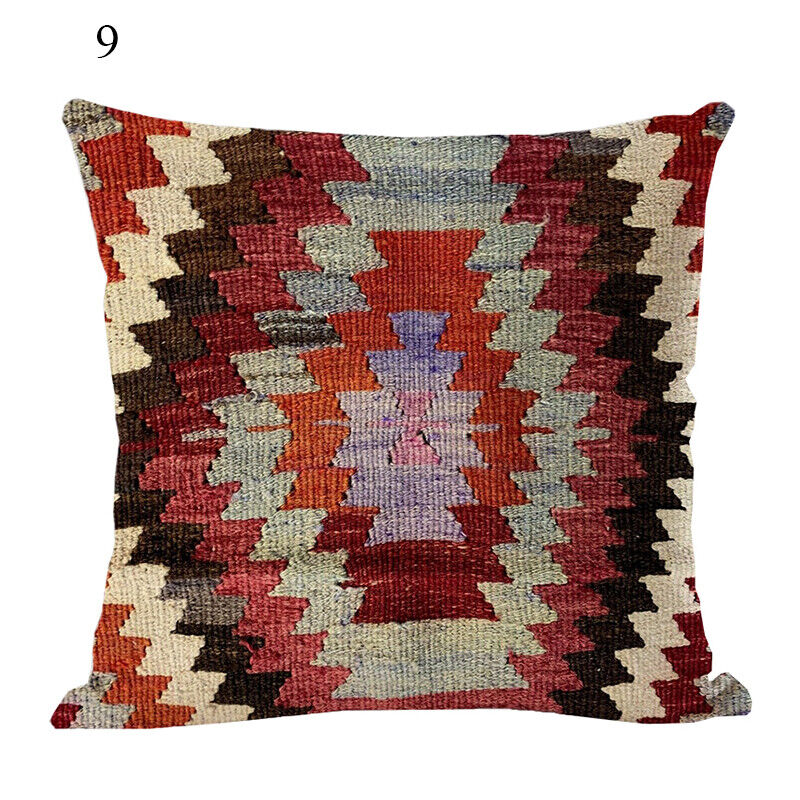 Ethnic Boho Mandala Print Throw Pillow Case Sofa Cushion Cover Home Decor Madigas