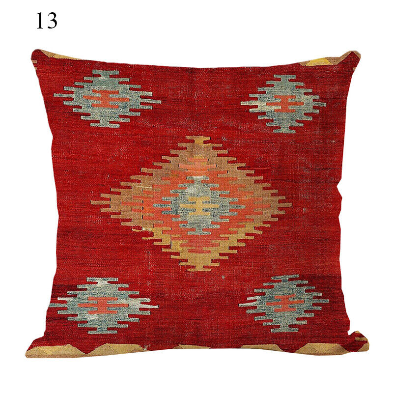Ethnic Boho Mandala Print Throw Pillow Case Sofa Cushion Cover Home Decor Madigas