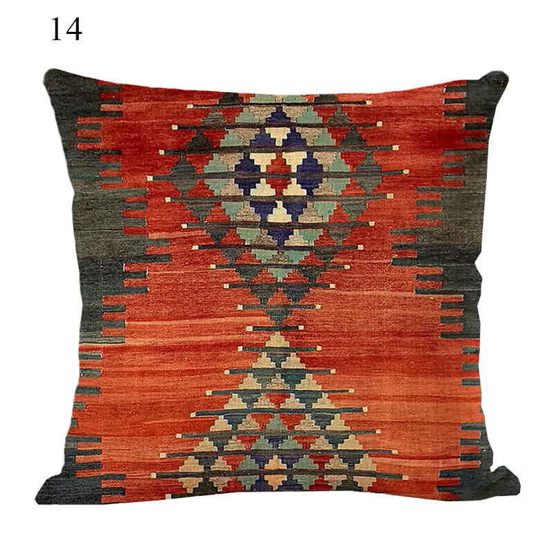Ethnic Boho Mandala Print Throw Pillow Case Sofa Cushion Cover Home Decor Madigas