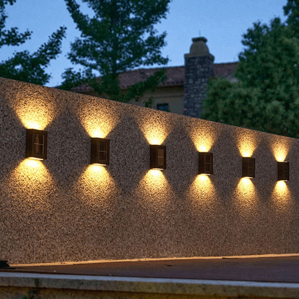 Wireless LED Solar Wall Lamps Deluxe | Efficient and cost-saving outdoor lighting