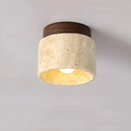 TravaGlow Rustic Travertine Ceiling Light