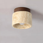 TravaGlow Rustic Travertine Ceiling Light