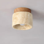 TravaGlow Rustic Travertine Ceiling Light
