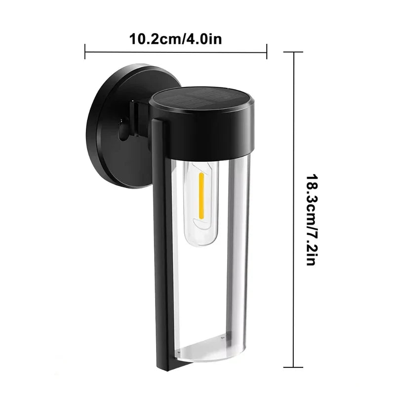 Solar-powered wall lamp