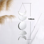 Madigas | Moon phases mirror wall hanging