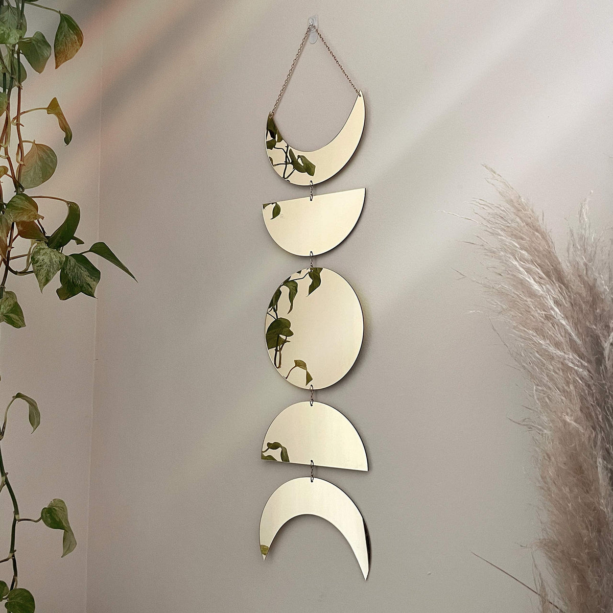 Madigas | Moon phases mirror wall hanging