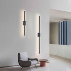 Industrial Minimalist Long LED Iron Wall Lamps for Contemporary Living Room Decoration and Stylish Lighting